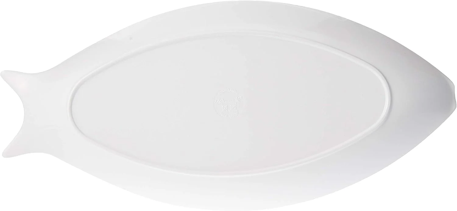 Harmony Melamine Horeca Serving Fish  Plate-45.5cmX20.7cmX3cm-White - Image 3