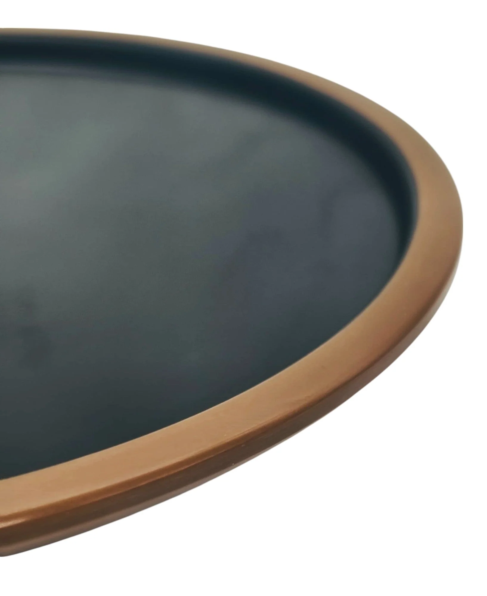 HARMONY Melamine Round Deep Plate 20cm*4cm, Brown/Black - Image 4