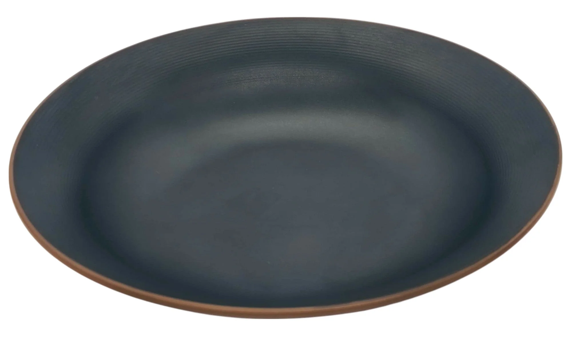 HARMONY Melamine Round Soup Bowl 22cm*4.5cm, Brown/Black - Image 2