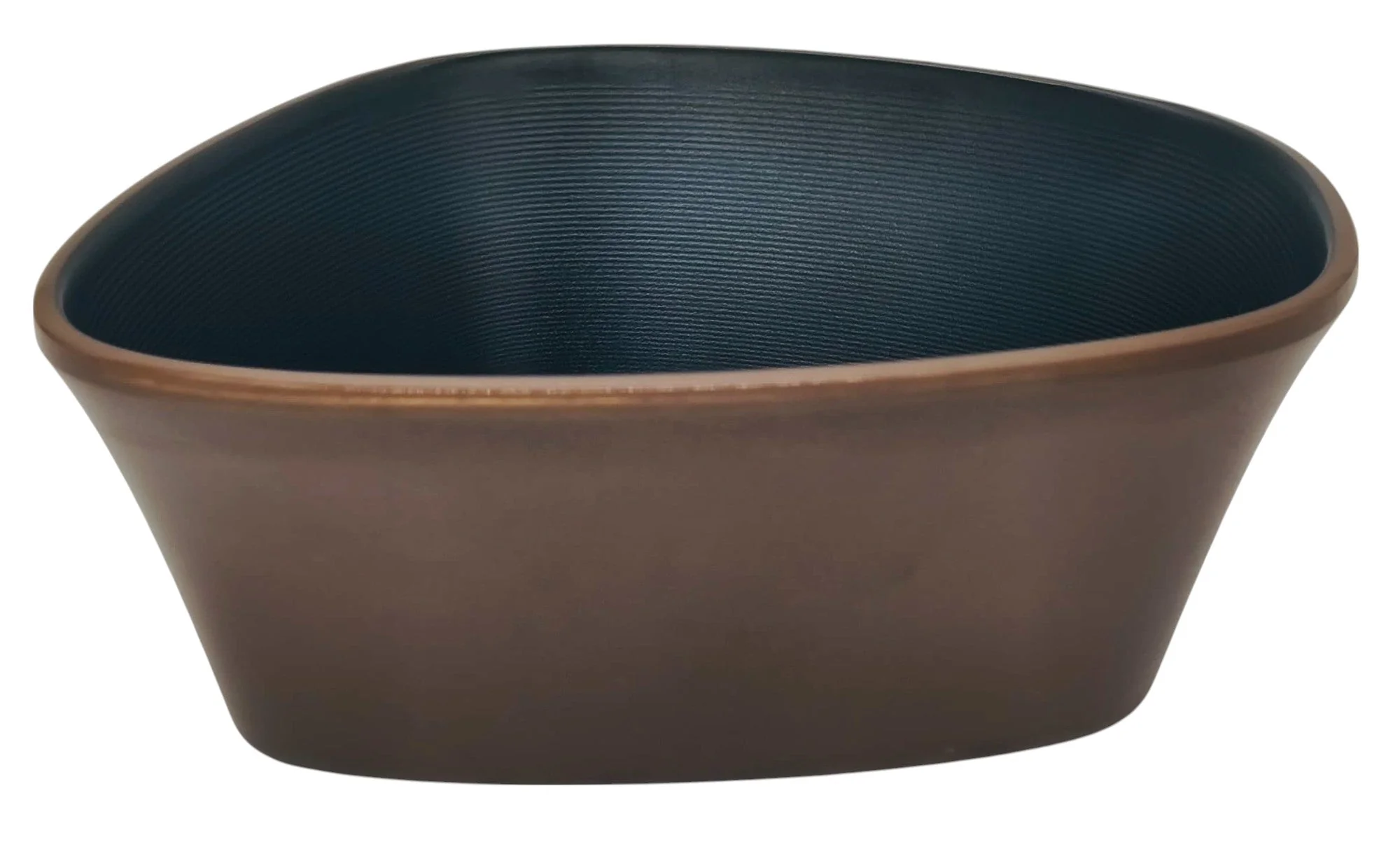 HARMONY Melamine Serving Bowl 14cm*6cm, Brown/Black