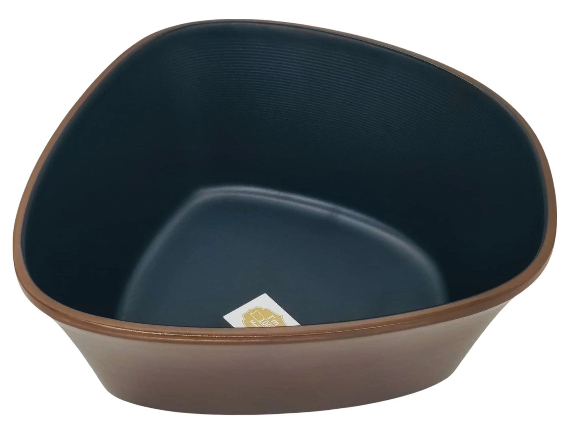 HARMONY Melamine Serving Bowl 14cm*6cm, Brown/Black - Image 2