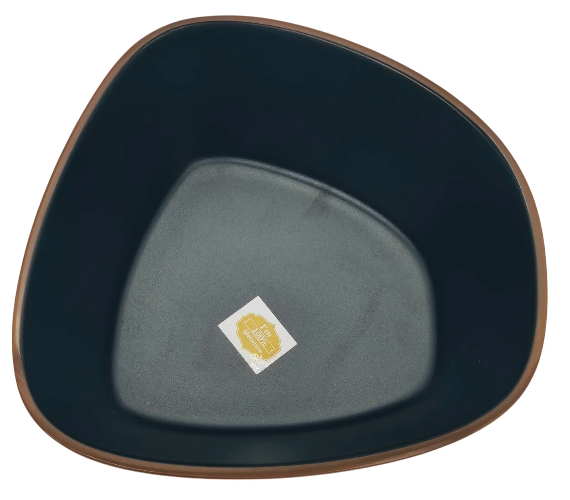 HARMONY Melamine Serving Bowl 14cm*6cm, Brown/Black - Image 3