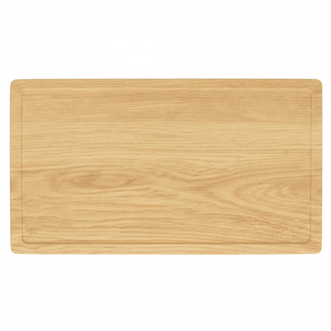 Harmony Premium Wood Grain Extra Large Rectangular Melamine Serving Plate Heavy Duty 40×20 cm