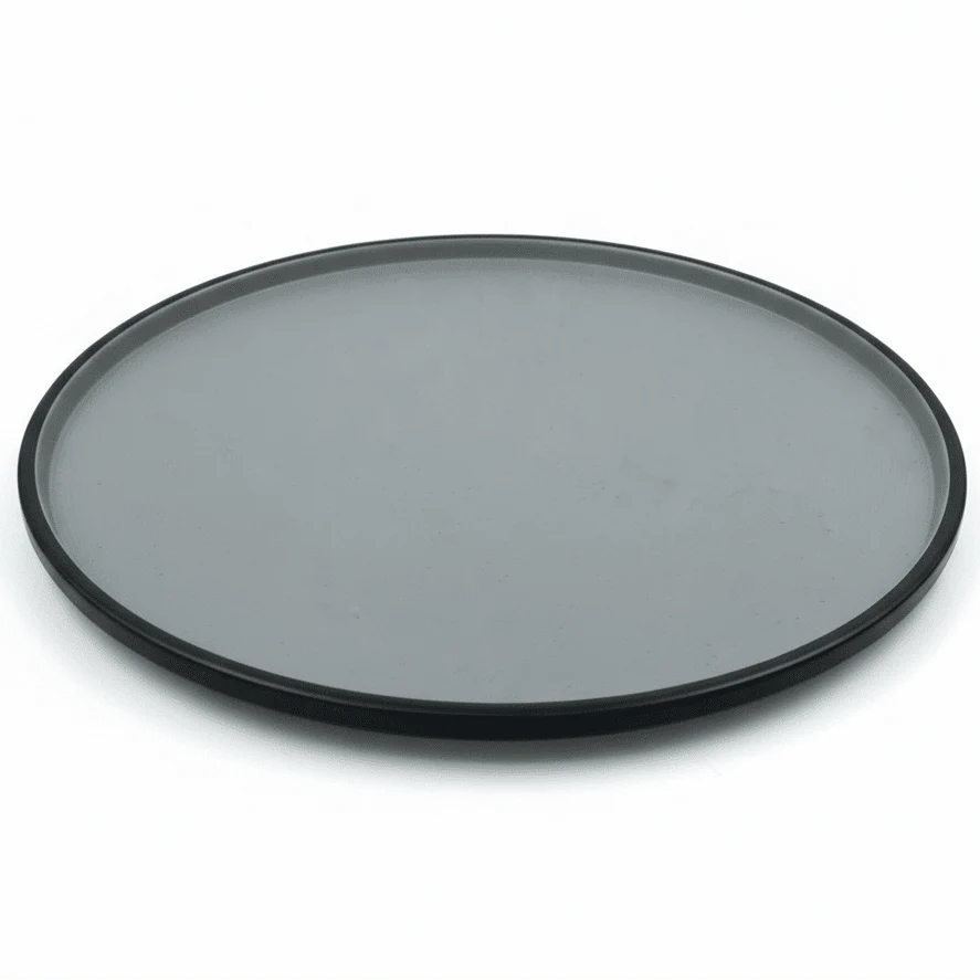Harmony Round Solid Gray Melamine Plate Premium Quality Dining Plate for Modern Table Settings – 11.8 Inch