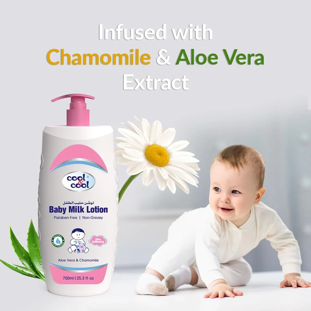 Cool & Cool Baby Milk Lotion 750ml - Image 4
