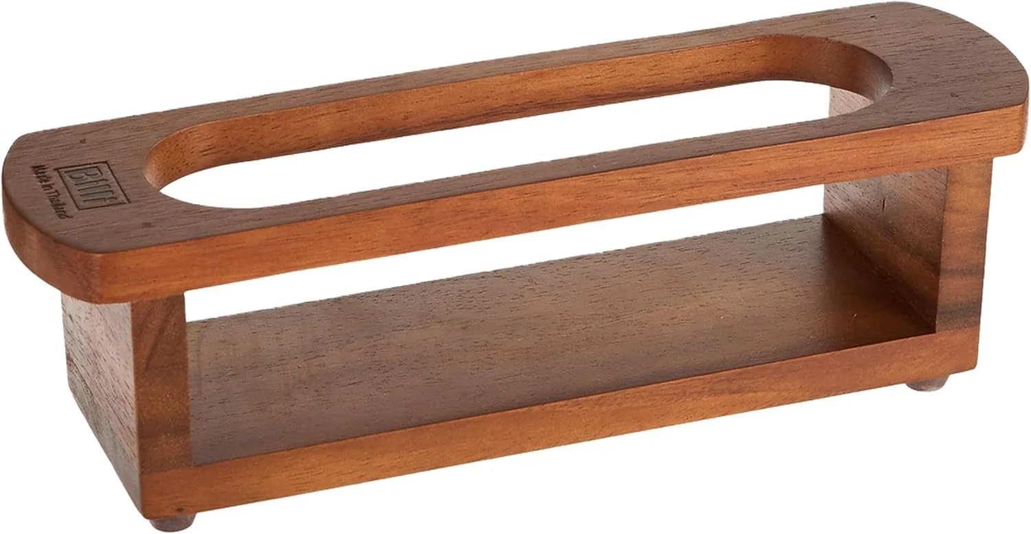 Billi Wooden Oil, Vinegar, Salt & Pepper Canister Set — 4-Piece Dining Condiment Set with Acacia Wood Tray 7*26*21 cm - Image 3