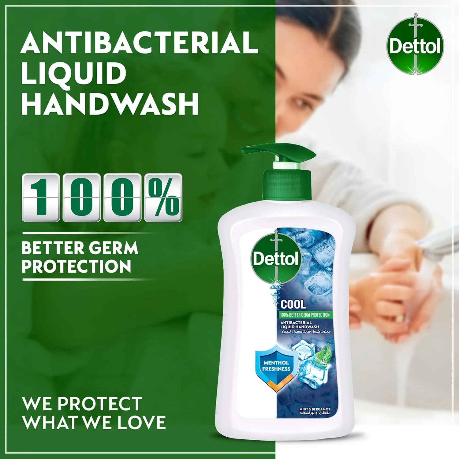 Dettol Cool Liquid Handwash Pump, Mint & Bergamot Scent, 400ml - Image 4