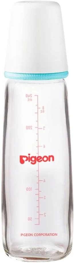 Pigeon Glass Nursing Feeding Bottle, Assorted, 4+ Months, 240 ml