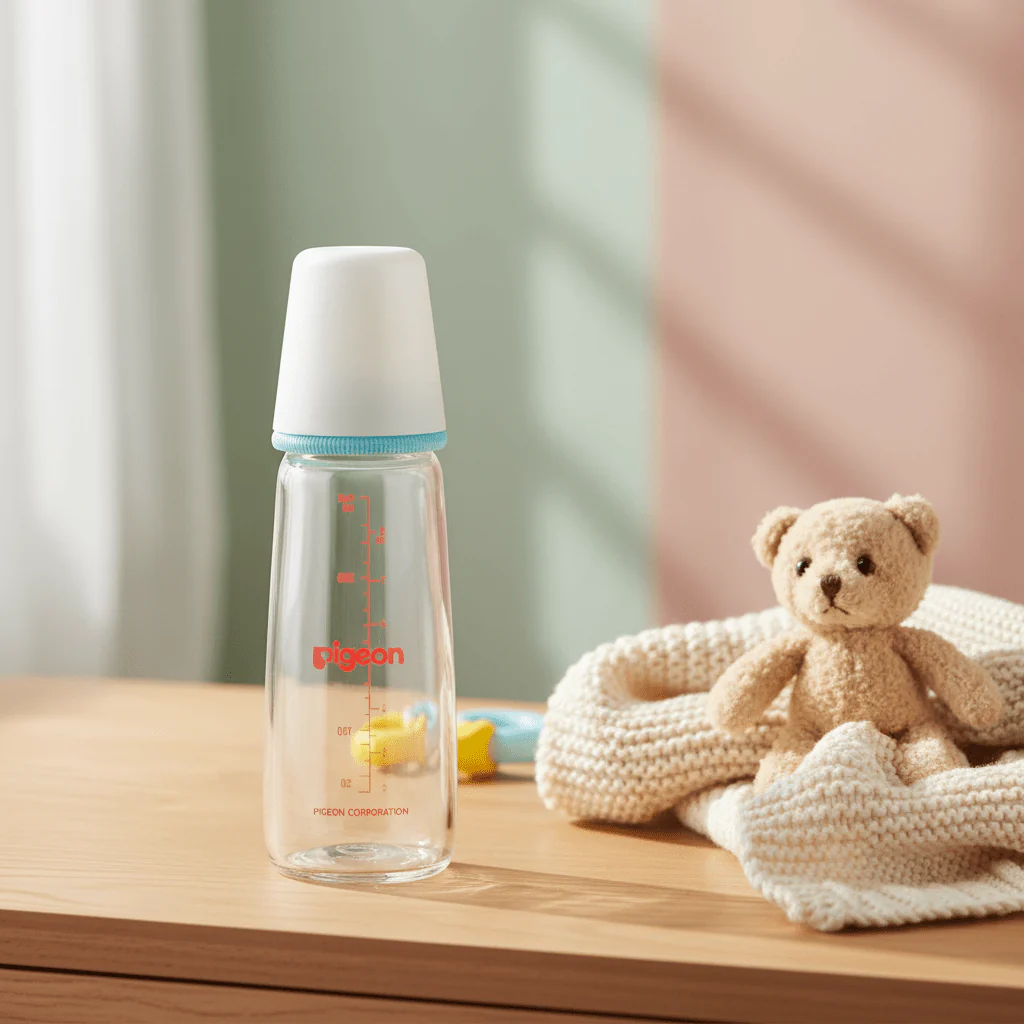 Pigeon Glass Nursing Feeding Bottle, Assorted, 4+ Months, 240 ml - Image 2