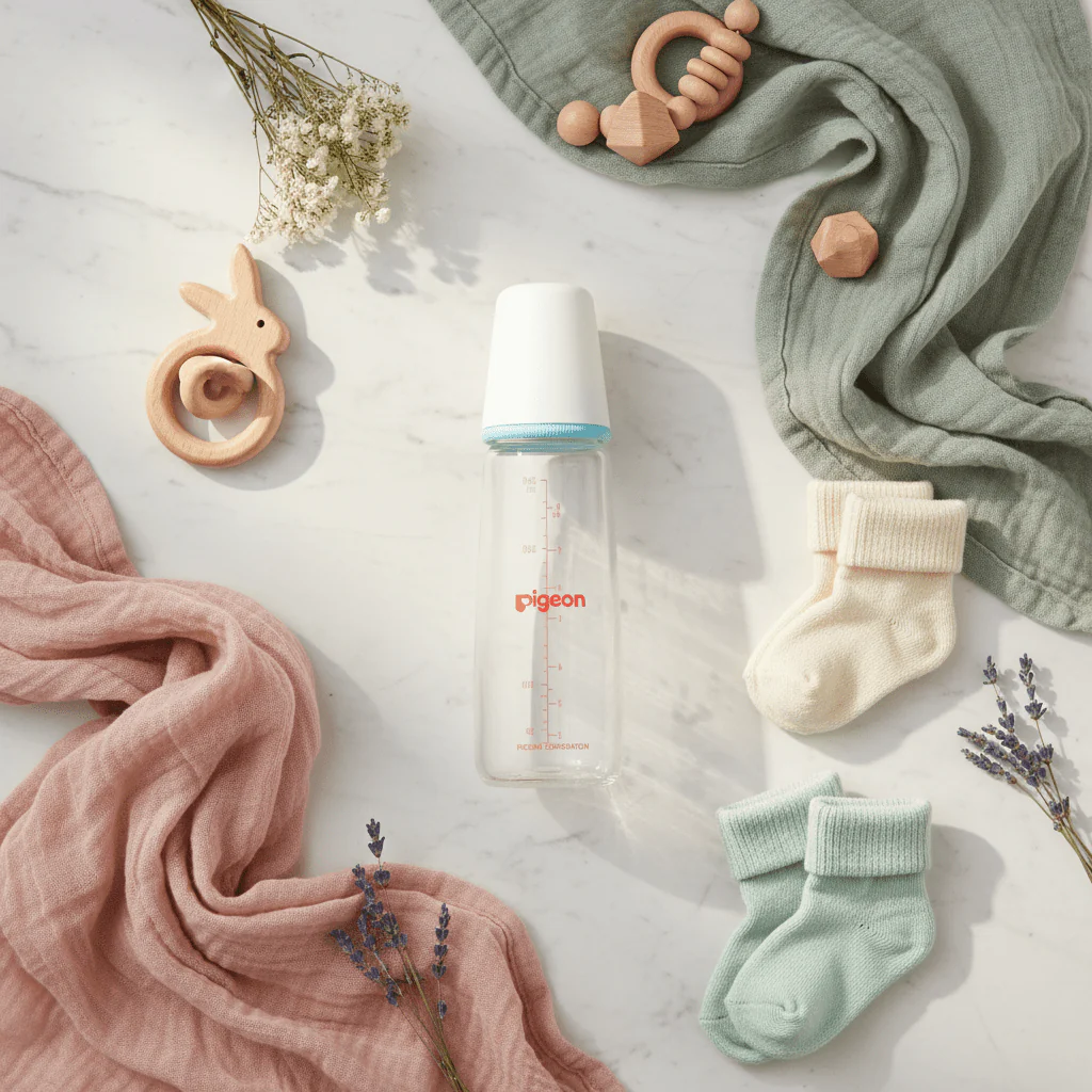 Pigeon Glass Nursing Feeding Bottle, Assorted, 4+ Months, 240 ml - Image 3
