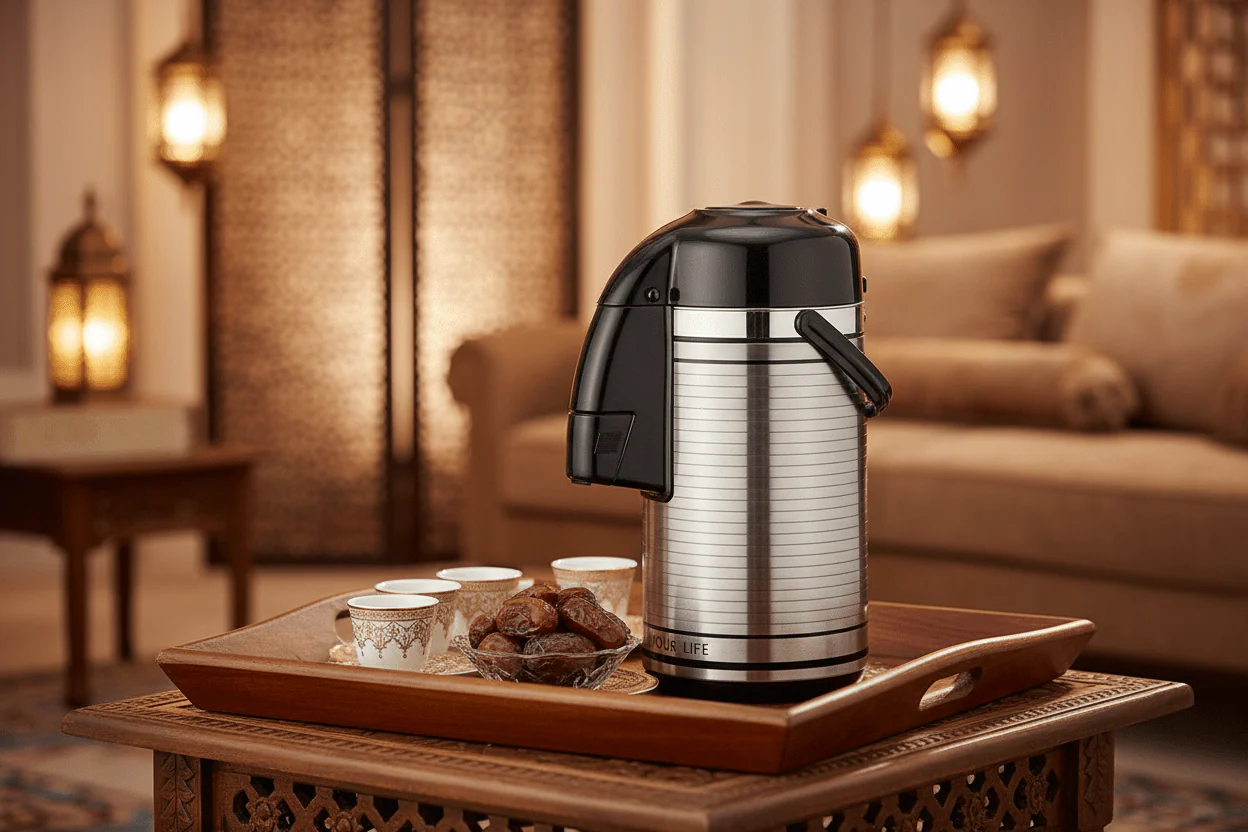 Royalford Coffee/Tea Vaccum Flask 2.5 Liter, Rf6276 (Stainless Steel) - Image 4