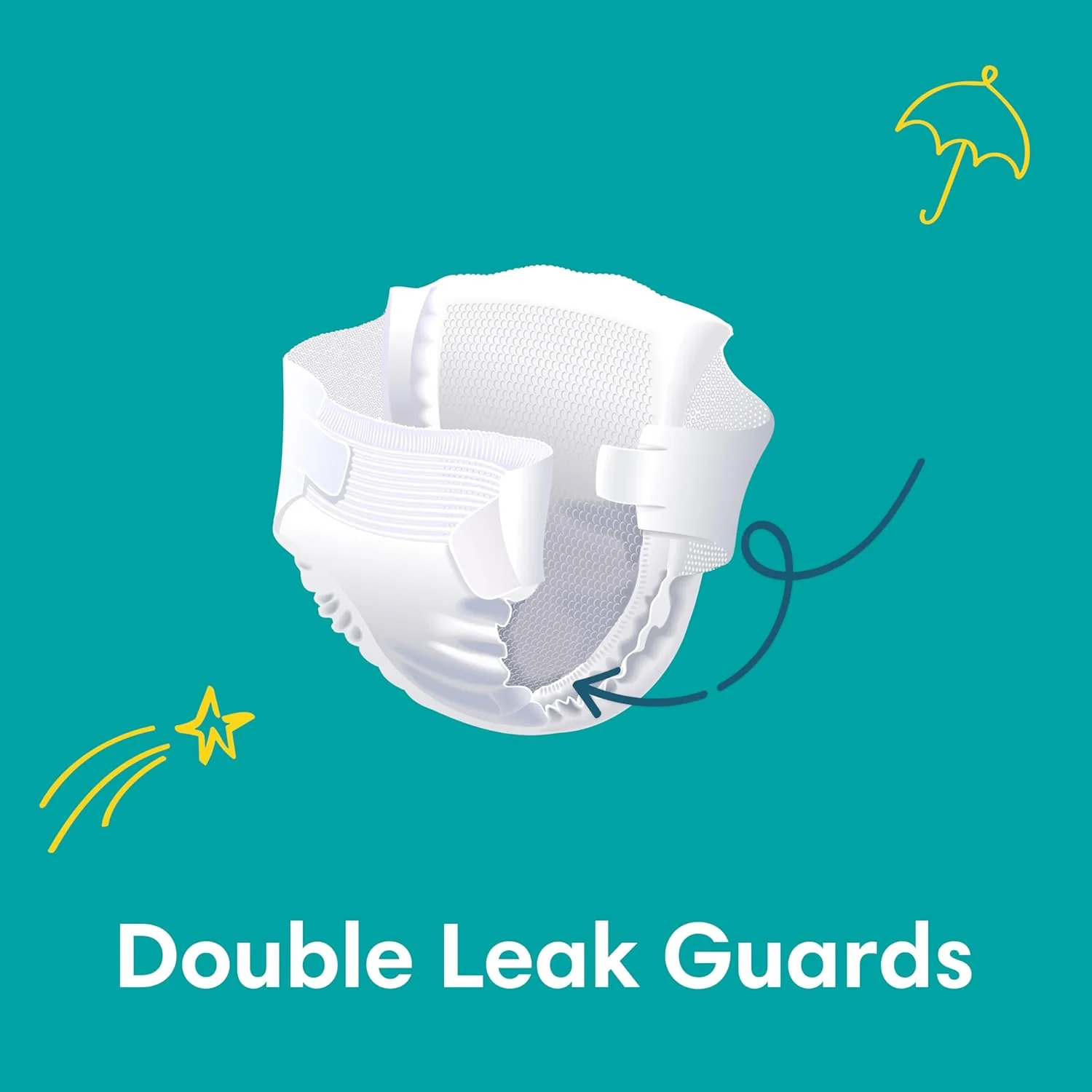 Pampers Baby-Dry Taped Diapers with Aloe Vera Lotion, up to 100% Leakage Protection, Size 4, 9-14kg, 60 Count - Image 2