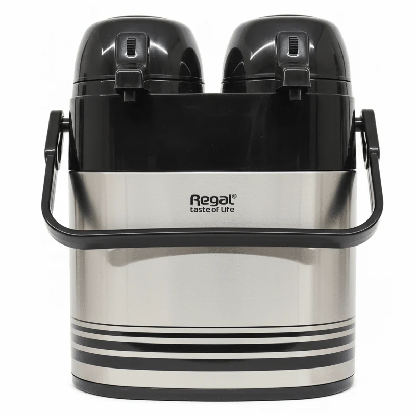 Regal Twin Air Pot SS Thermal Dispenser 1+1 Ltr