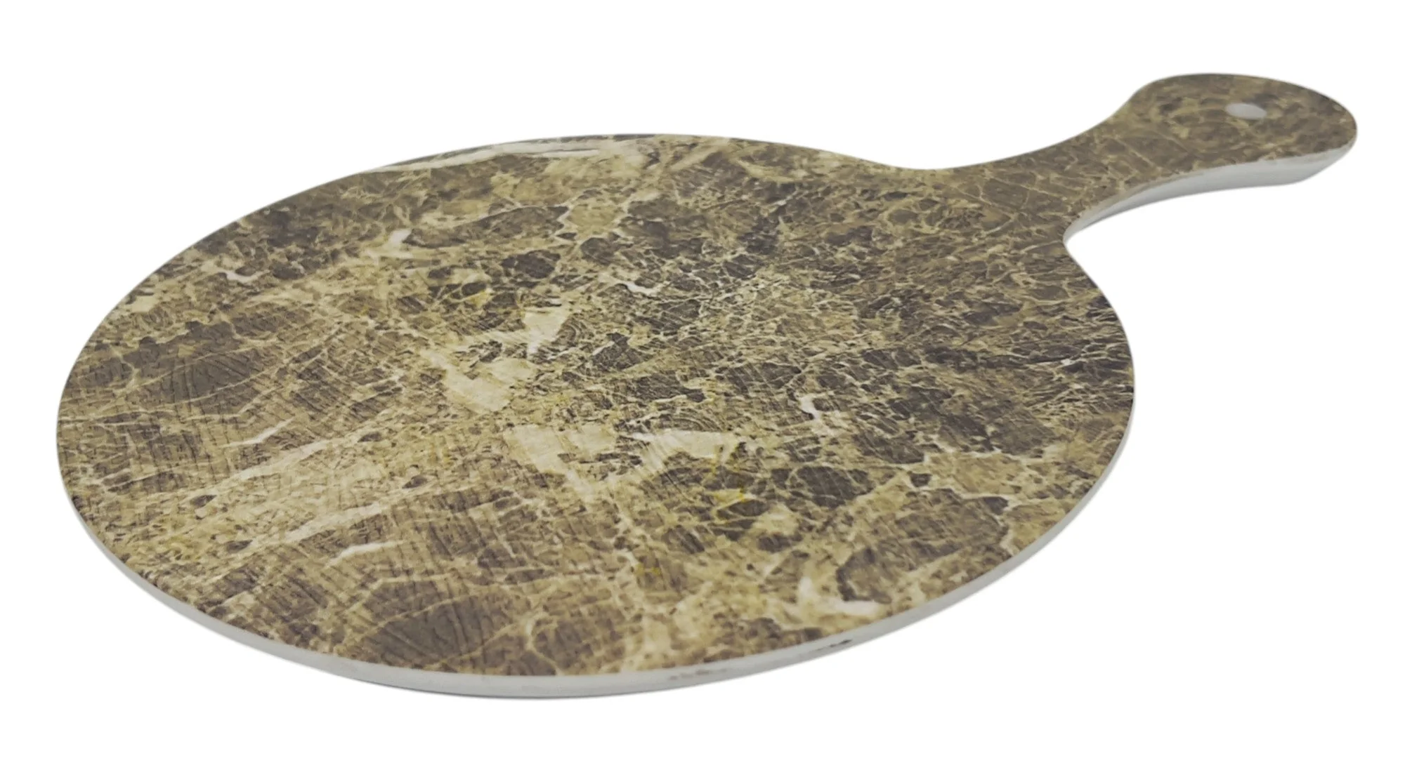 Hi-Luxe Melamine Round Tawa Bat 14", Granite Design, HW01361 - Image 2