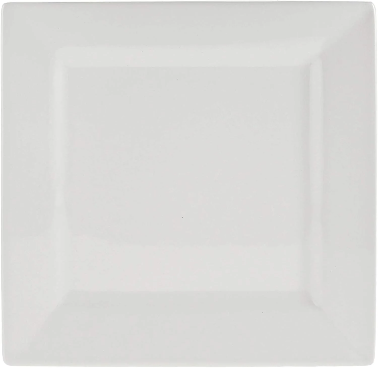 Symphony Collection – Set of 4 White Ceramic Square Plates (25 cm) - Image 3