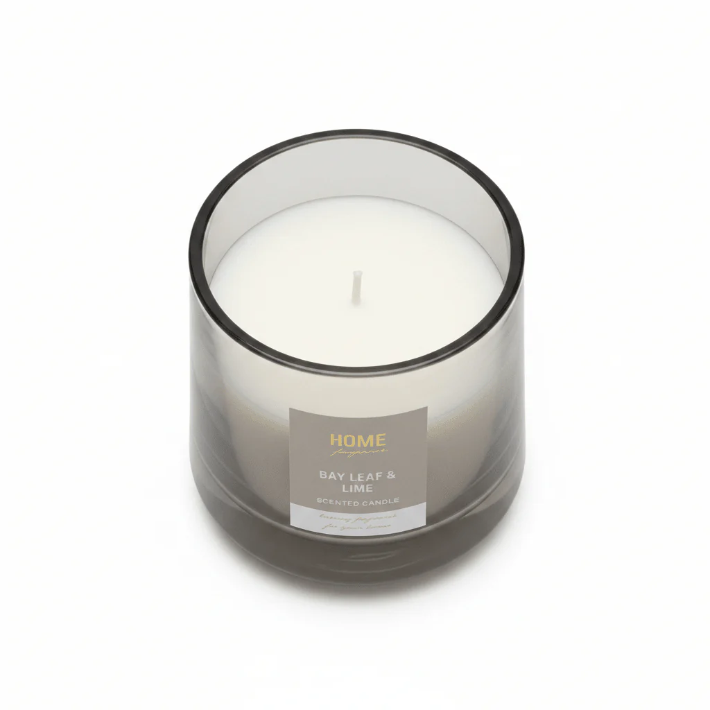 Home Fragrance Bay Leaf & Lime Large Aromatherapy Candle for Elegant Home Décor – 12 × 10 cm - Image 2