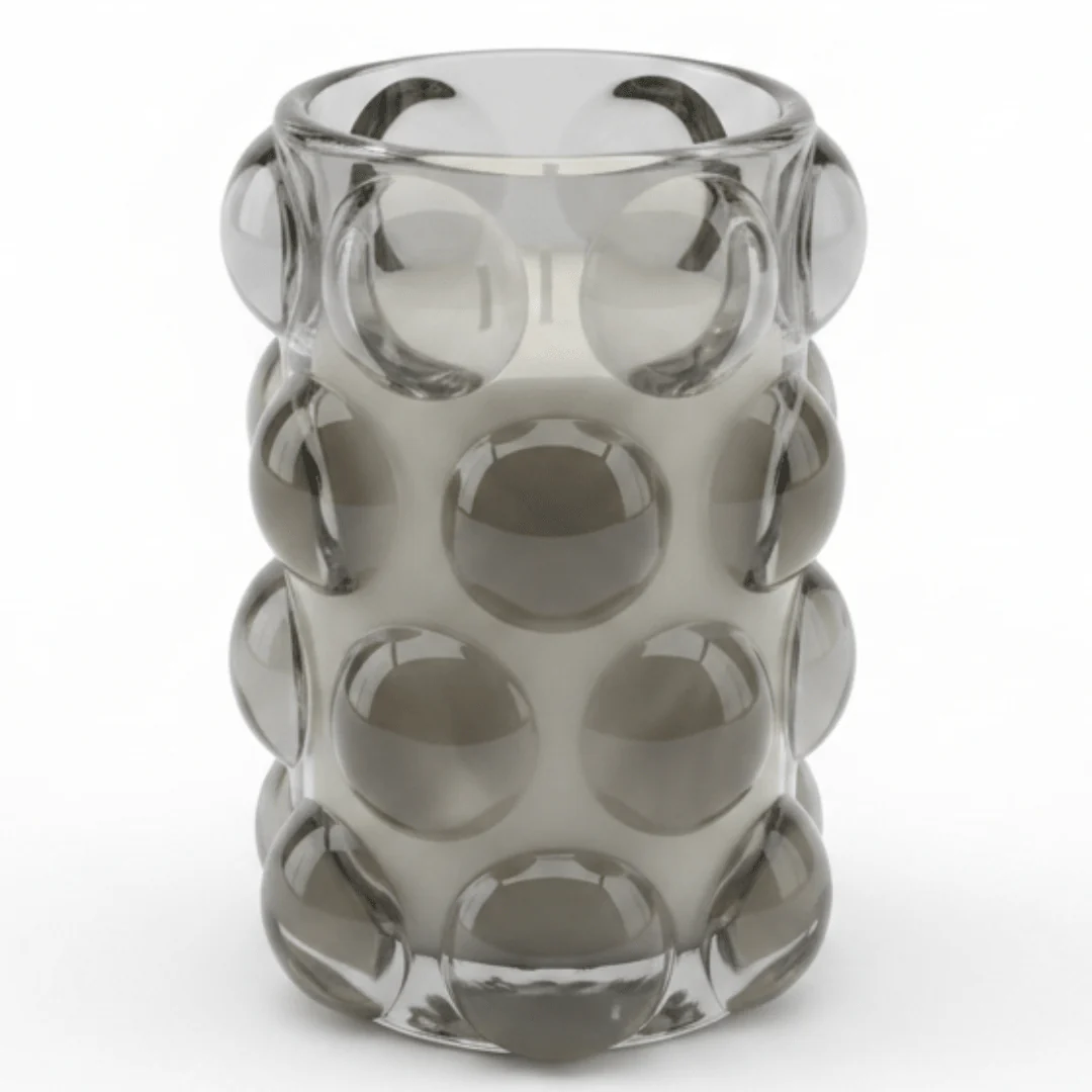 Home Fragrance Bay Leaf & Lime Refreshing Aromatic Candle with Glass Cup – 12 cm