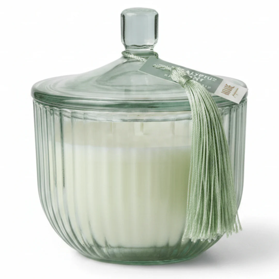 Home Fragrance Eucalyptus & Mint Relaxing Aromatherapy Candle with Glass Jar – 12 cm