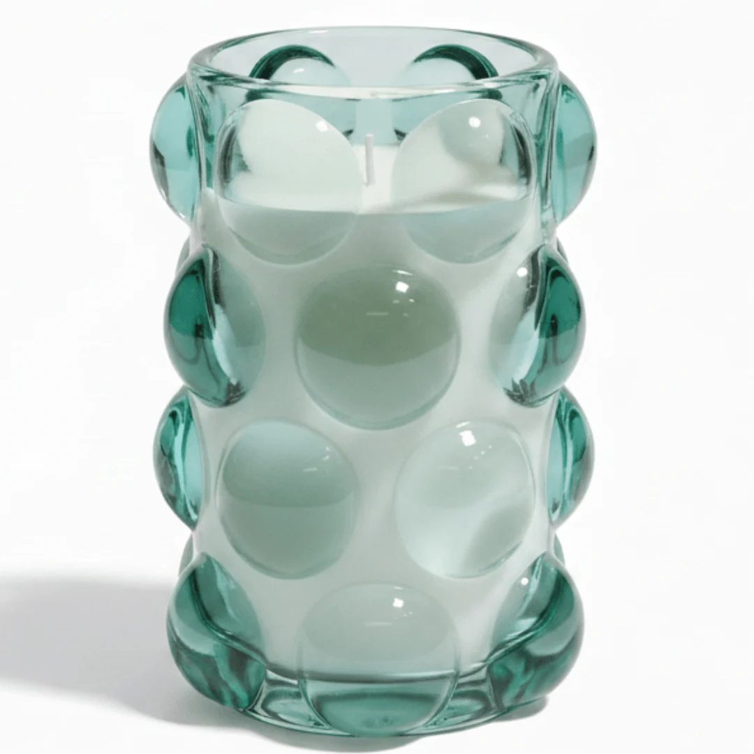 Home Fragrance Eucalyptus & Mint Spa Collection Scented Candle in Decorative Glass Cup – 12 cm