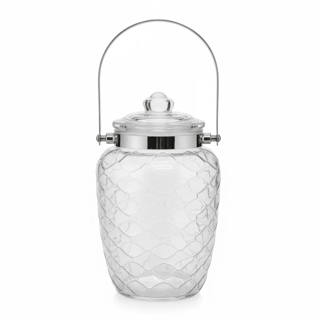 Home Mark Airtight Glass Jar with Swing Handle & Lid — 2100ml