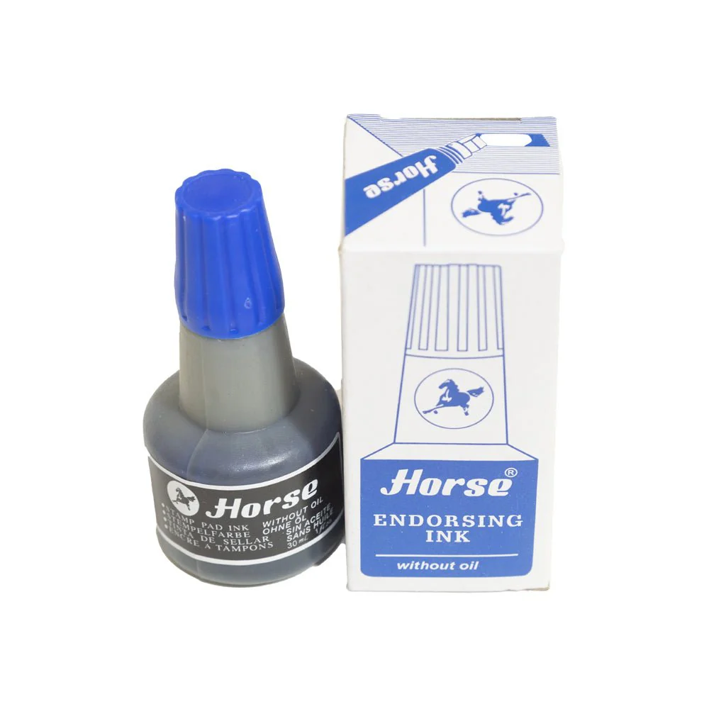 Horse Stamp Without Oil Endorsing Blue Ink-30ml