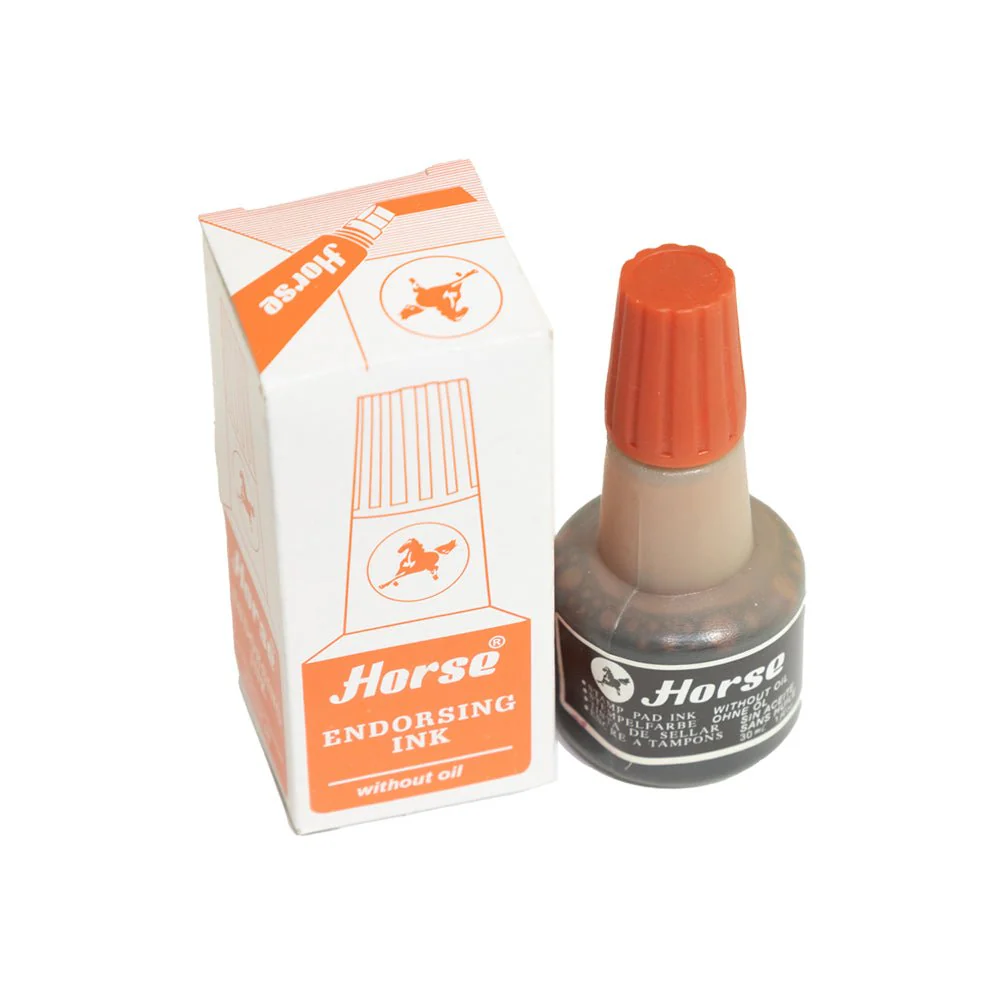 Horse Stamp Without Oil Endorsing Red Ink-30ml