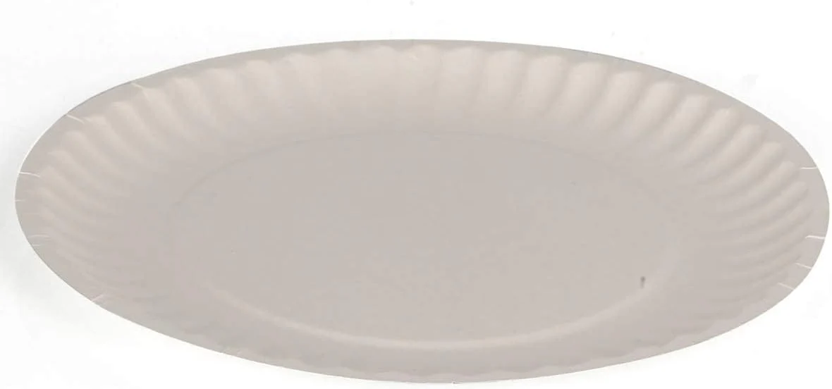 Hotpack 100pcs Round Paper Plate 7" - Image 2