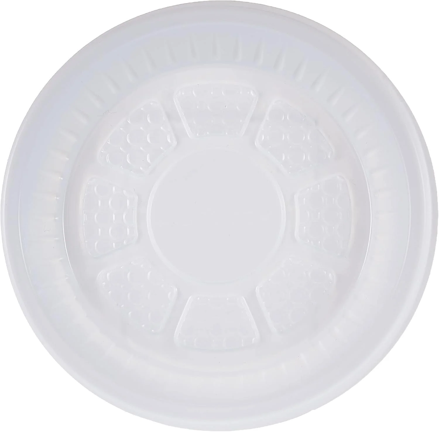 Hotpack 25pcs Round Plastic Plate 7"