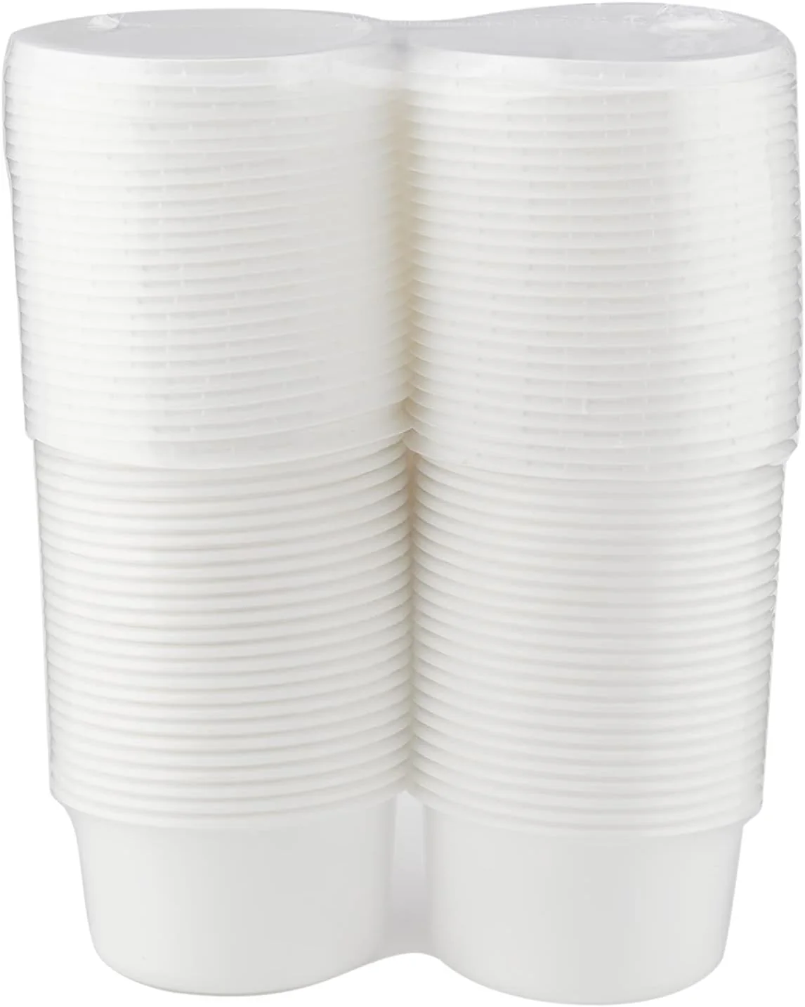 Hotpack 50pcs Round Plastic Bowl with Lid 400ml - Image 3