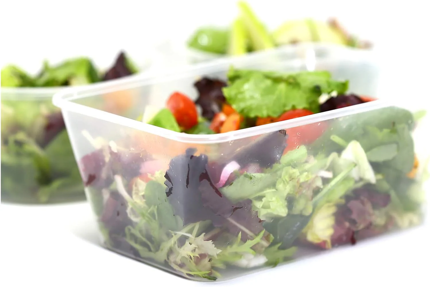 Hotpack 5pcs Rectangular Microwaveable Container with Lid 750ml - Image 3