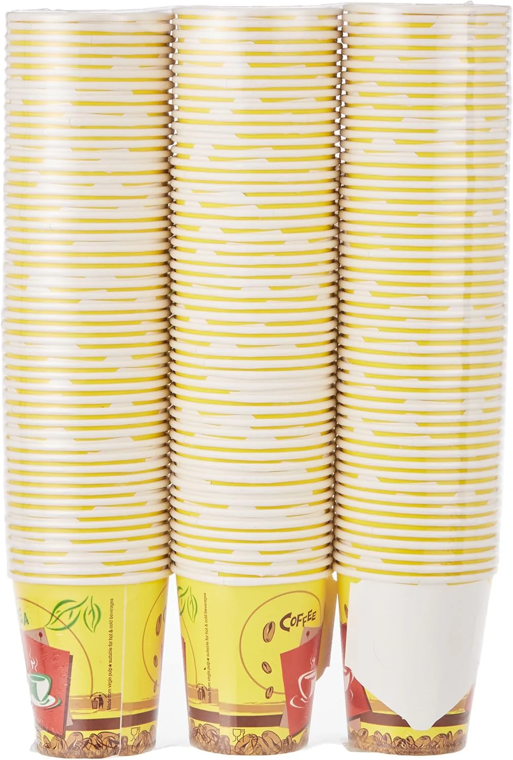 Hotpack 7oz Paper Cups with Handle – 150 Pieces (3×50 Pack)