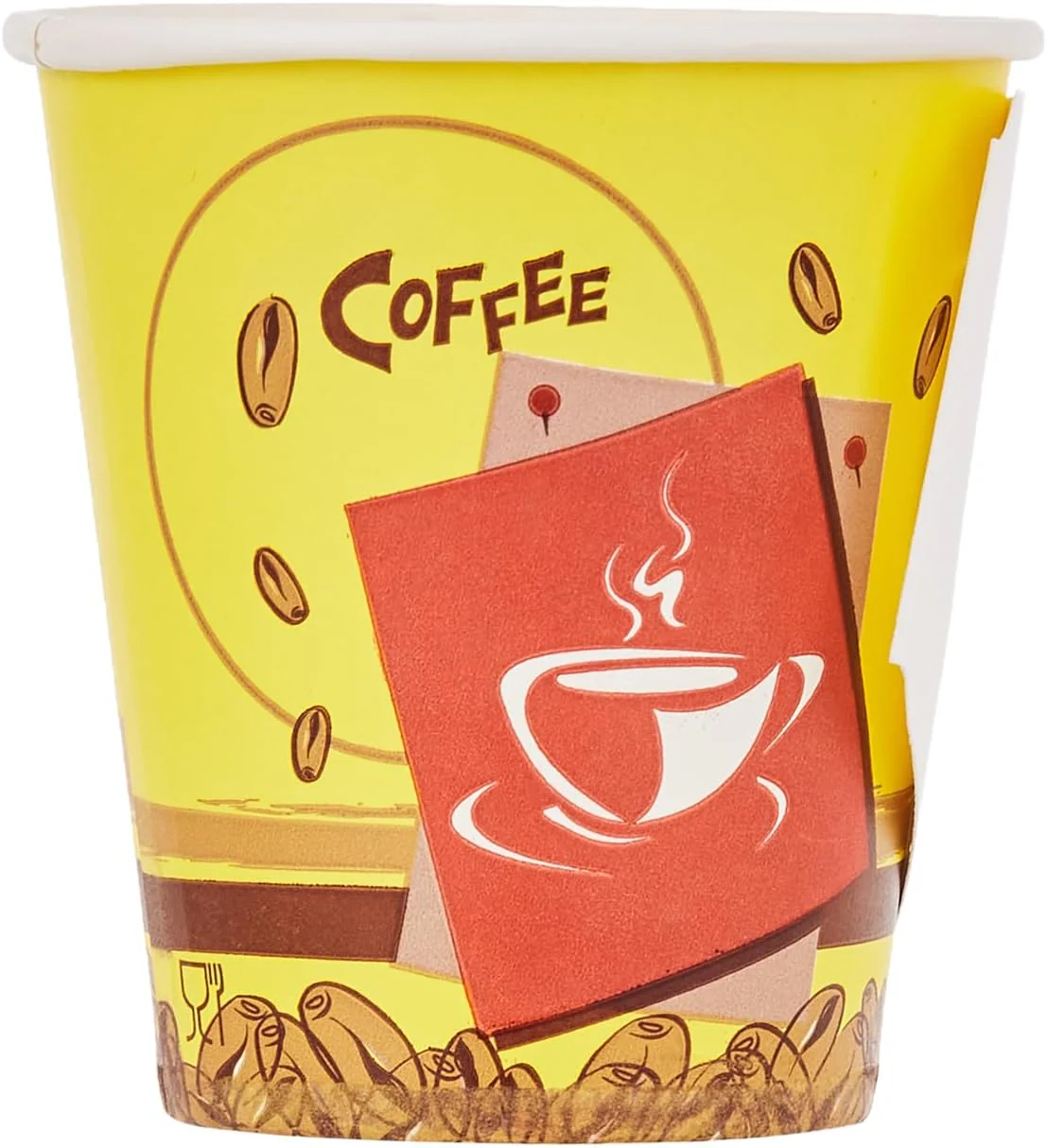 Hotpack 7oz Paper Cups with Handle – 150 Pieces (3×50 Pack) - Image 2