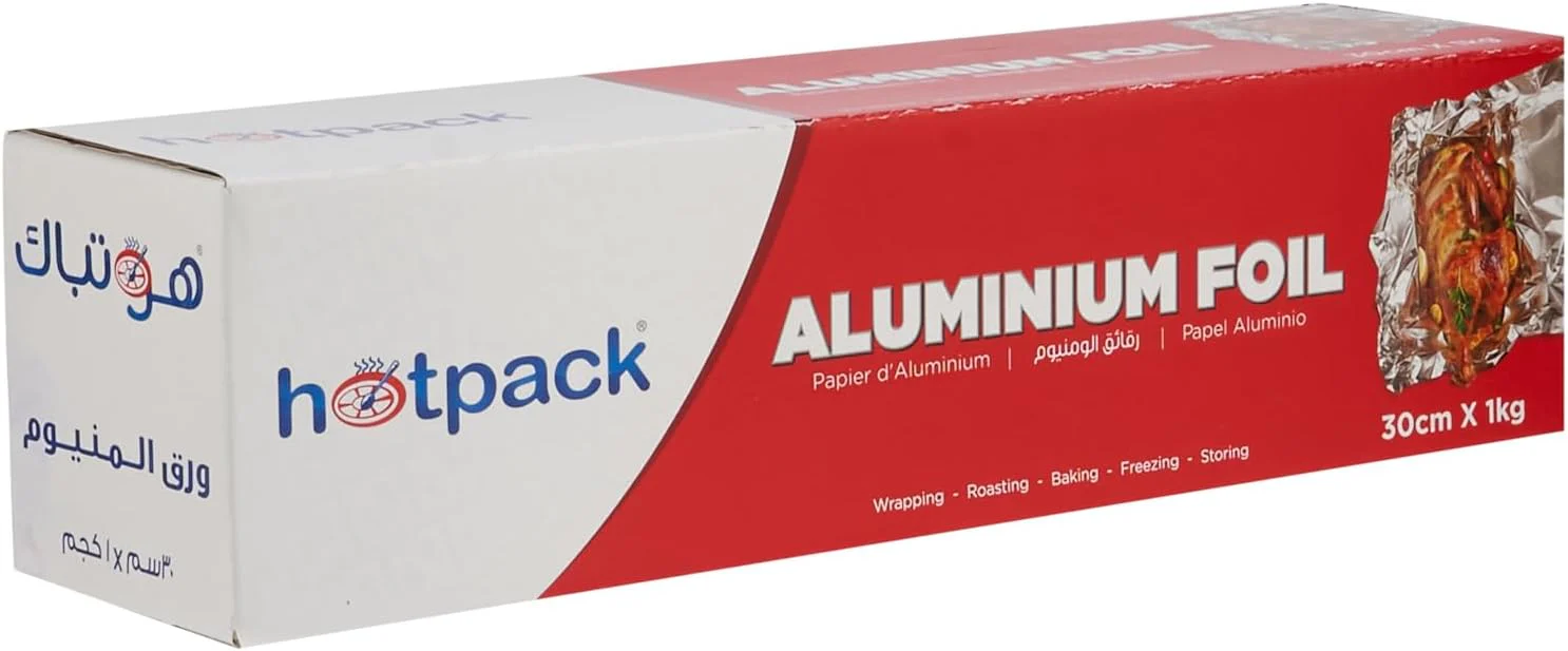 Hotpack Aluminium Foil 300mm Width, 1000g Gross Weight, Cooking-Storing-Wrapping