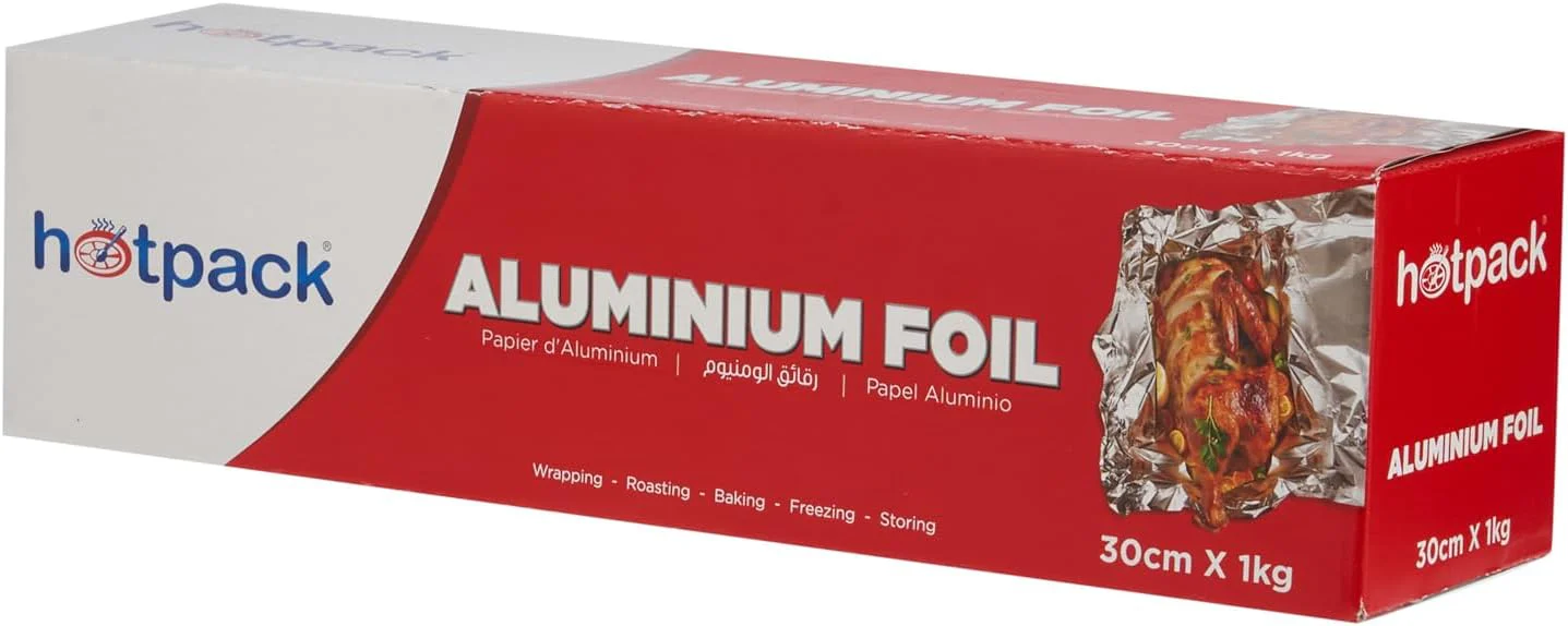 Hotpack Aluminium Foil 300mm Width, 1000g Gross Weight, Cooking-Storing-Wrapping - Image 2