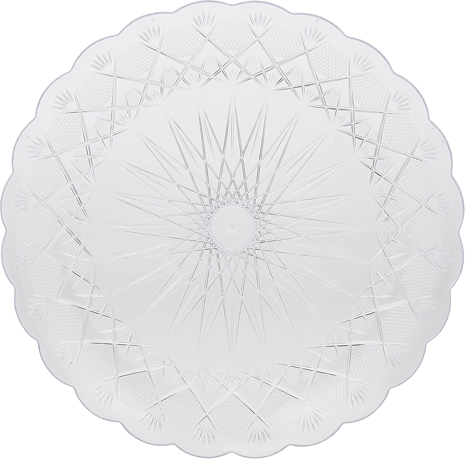 Hotpack Classique Range 5pcs Round Crystal Plate 24cm - Image 2