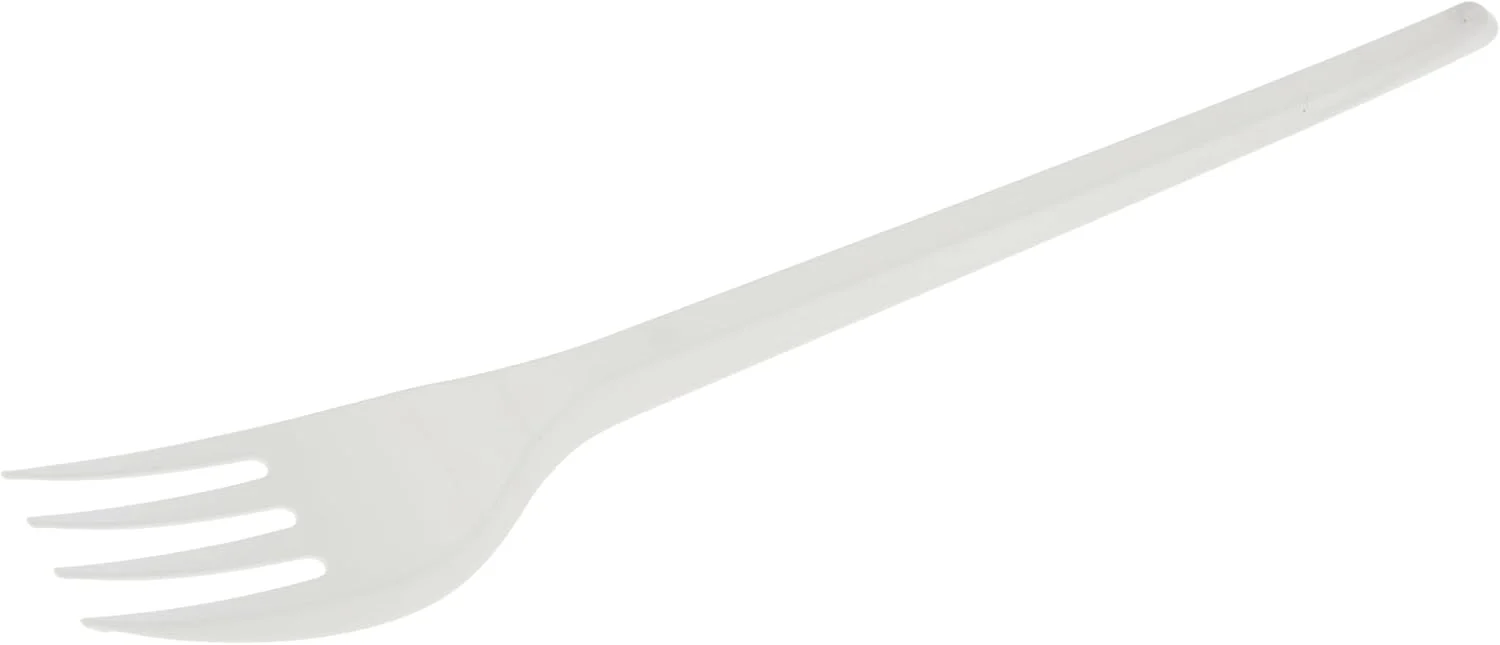 Hotpack Disposable Plastic Forks 50pcs – White Finish - Image 2
