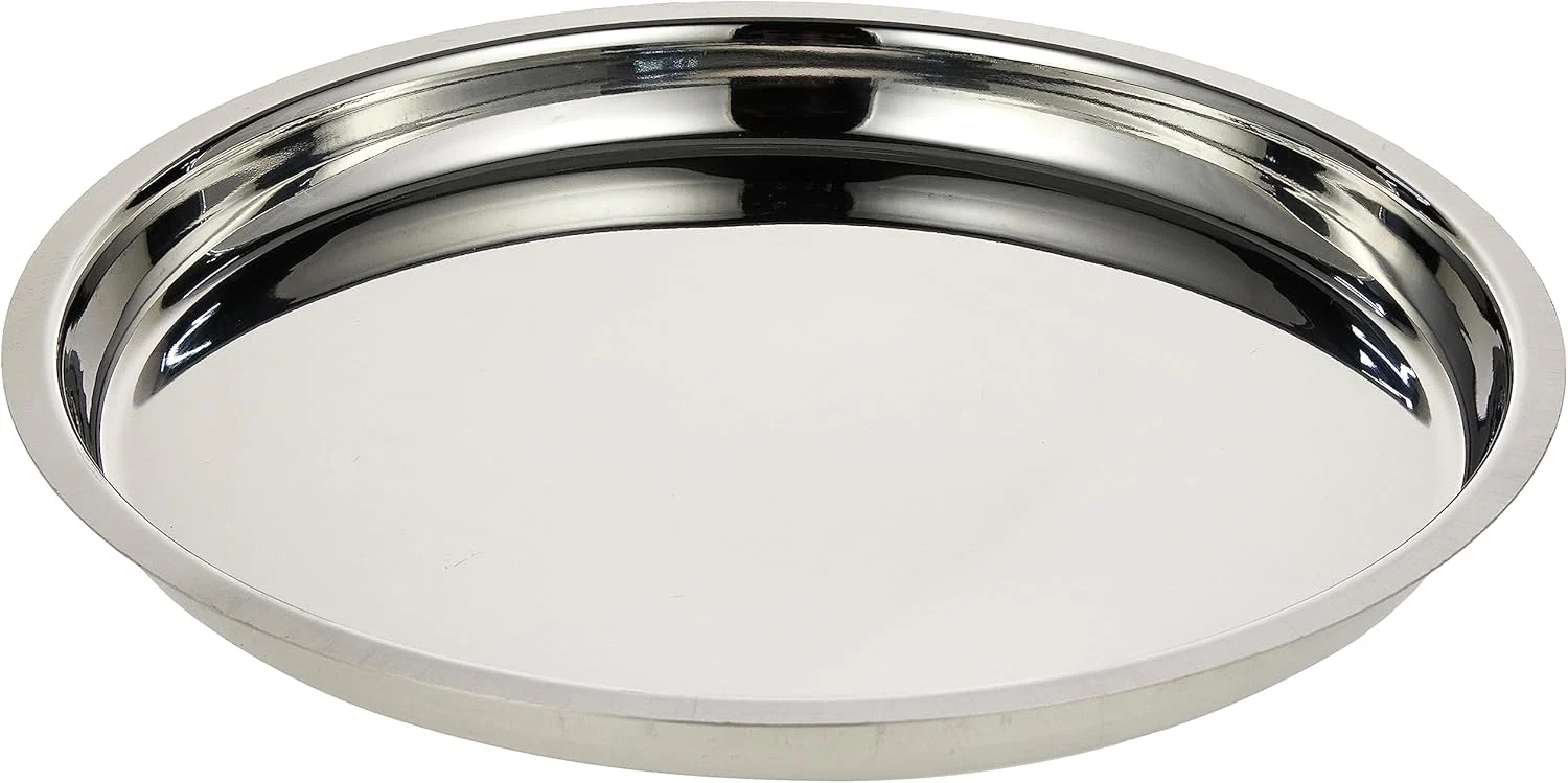 Raj Stainless Steel Dinner Plate | 30.5 cm | Mirror Finish | Silver | TP0013
