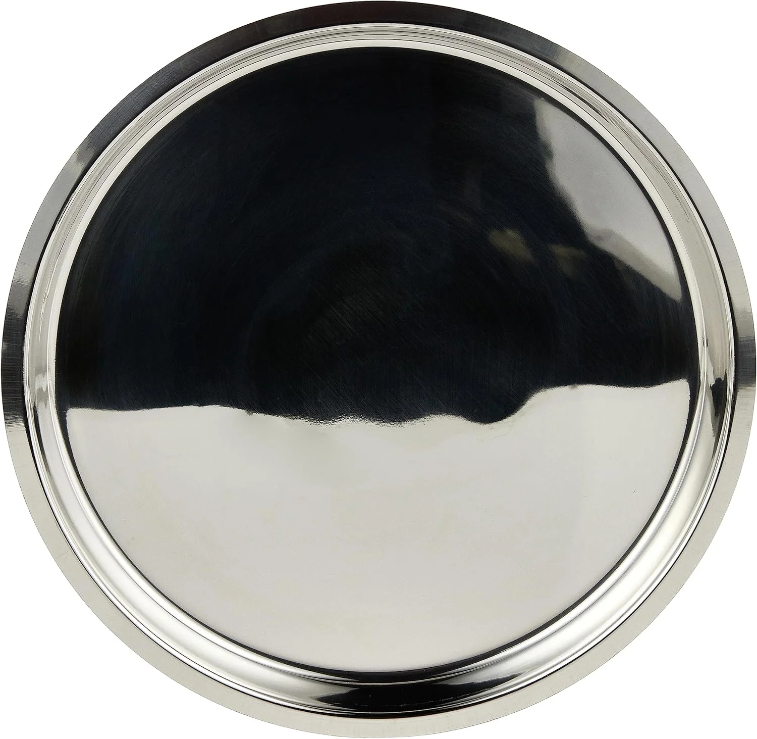 Raj Stainless Steel Dinner Plate | 30.5 cm | Mirror Finish | Silver | TP0013 - Image 3