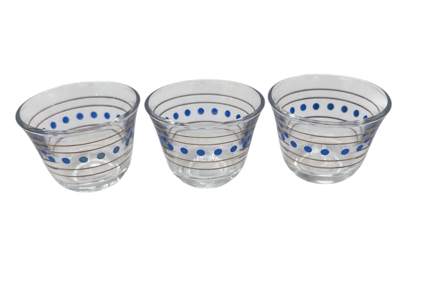 I-MAN Glass Cawa Cup 3pcs Set 90ml, Red