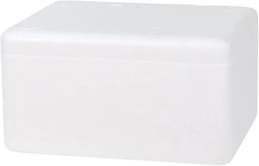 AKDC  Ice Box Thermocol With Lid for Frozen Food & Beverage Transport, Thermo Keeper Container, Expanded Polystyrene Cooler Box Multi Purpose Camping Hiking Exporting Capacity of 3KG