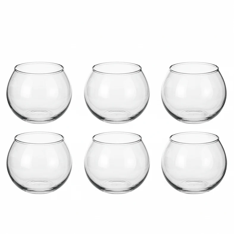 Icon 120ml Mini Glass Tumblers for Water, Juice & Soft Drinks – Everyday Drinking Glass Set of 3