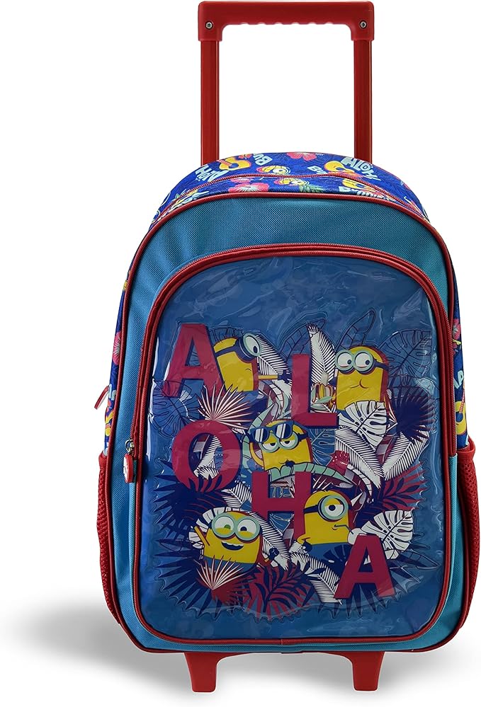Illumination Minions-The Rise of Gru 5-in-1 School Set Includes 18" Trolley Bag, Lunch Bag, Pencil Case, Lunch Box, Water Bottle - Image 3