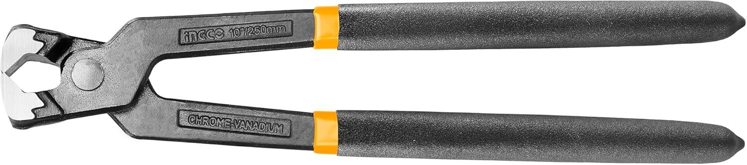 Ingco 9-Inch CRV Rabbit End Cutting Plier, Heavy-Duty Nail Remover with Ergonomic Grip, HRP02230