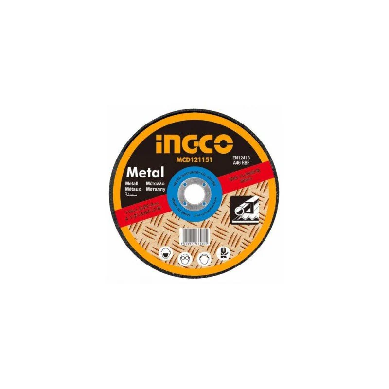 INGCO Metal Cutting Disc 115mm x 3mm, 1pc - Image 2