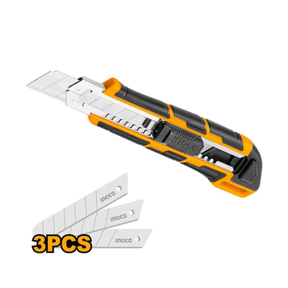 INGCO Snap-Off Blade Knife, 3x18mm Wdth Blade