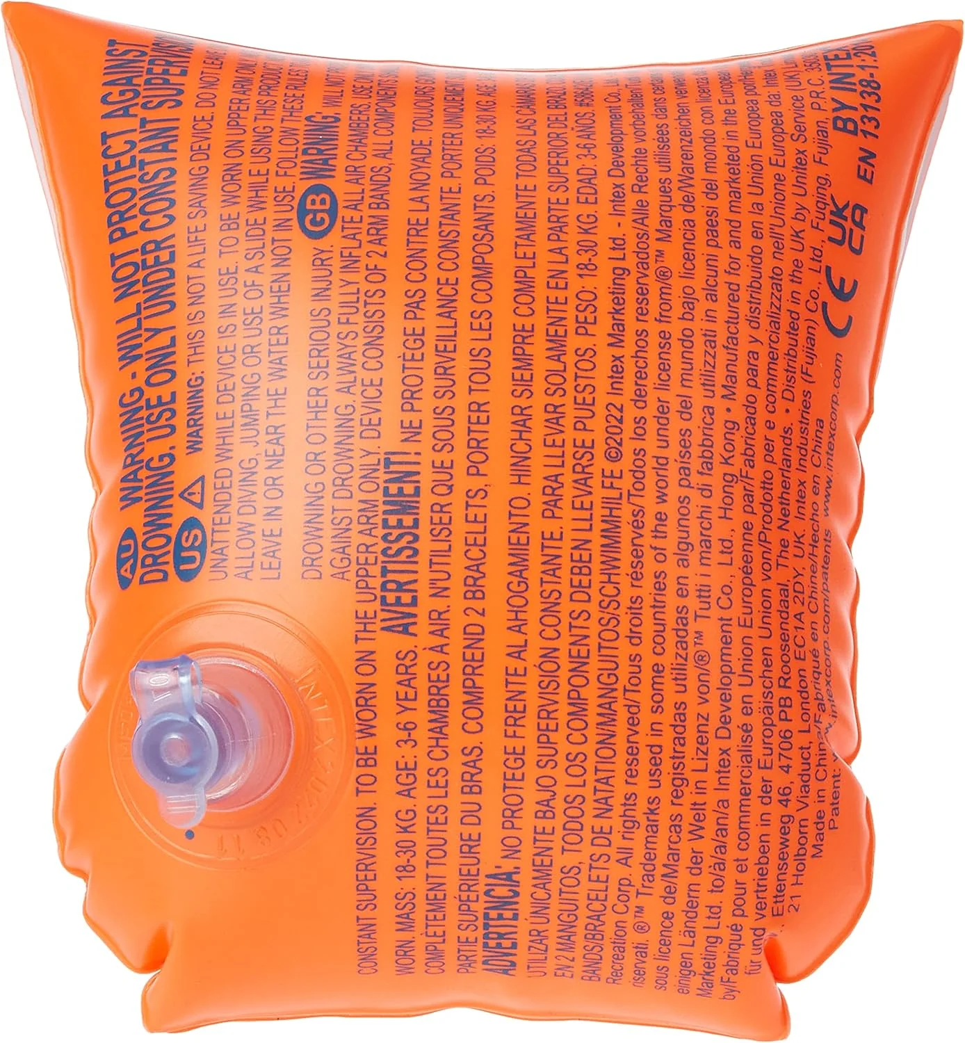 Intex Swimming arm bands for kids-58641 -2 pieces Orange-30X15CM-Ages 6+12 - Image 5