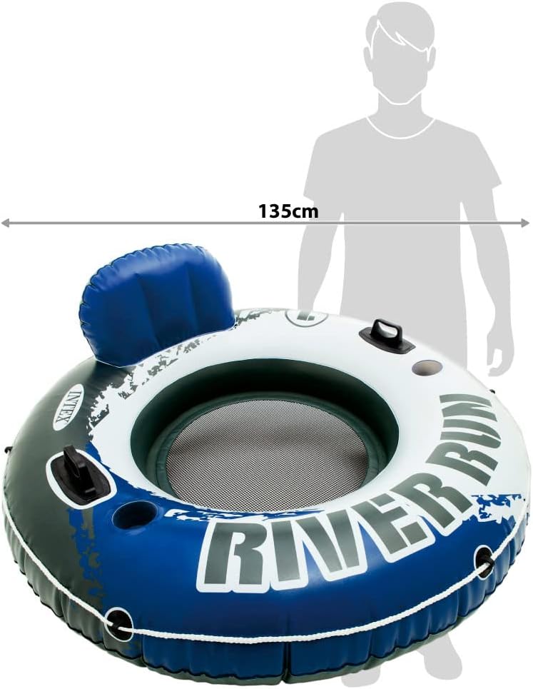 Intex 58825 River Run 1 Inflatable Swmming Tube -(135CM)-Blue&White - Image 3