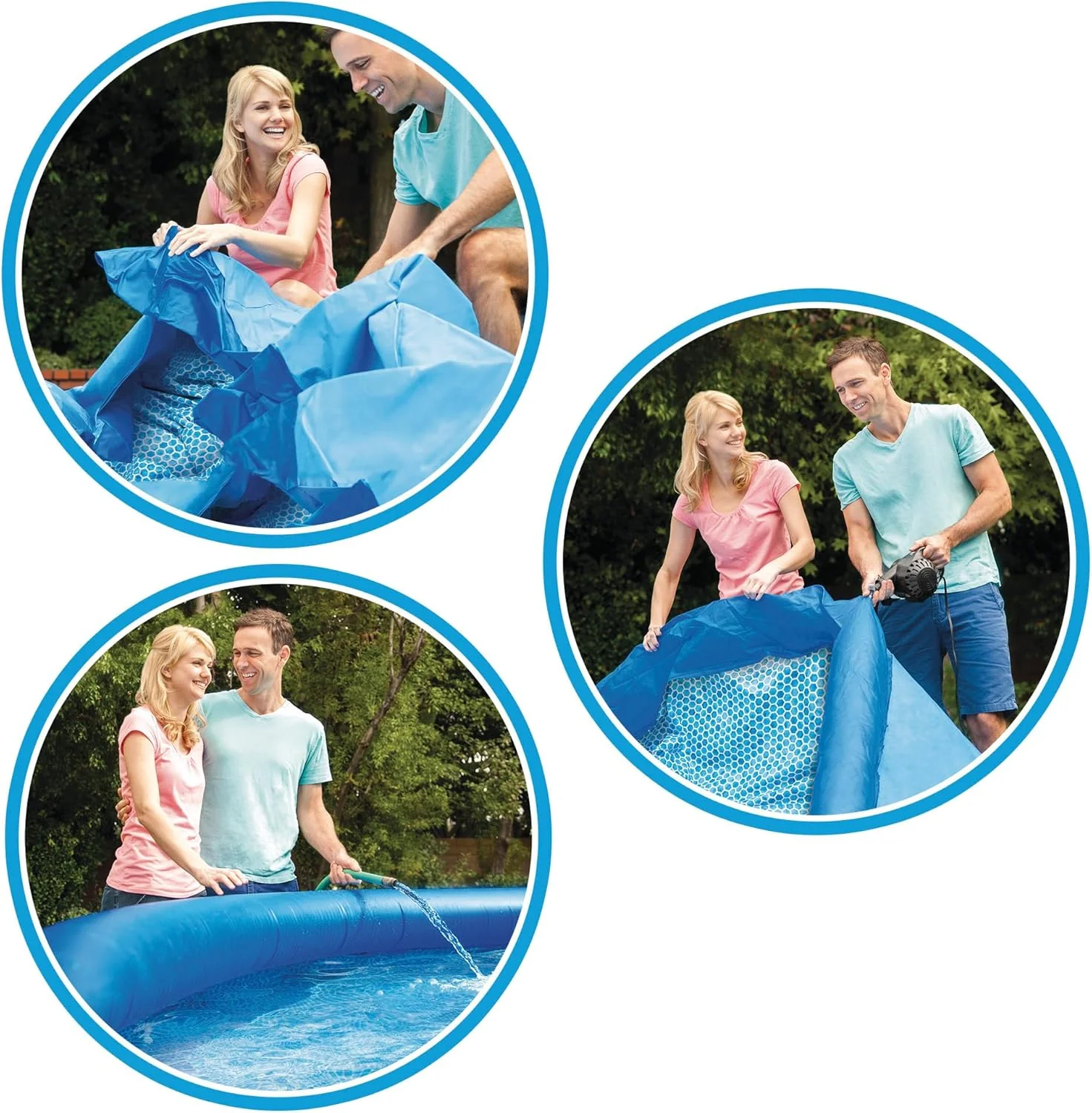 Intex Easy Set Inflatable Above Ground Pool –  8" x 24" | Quick Setup Backyard Pool - Image 3