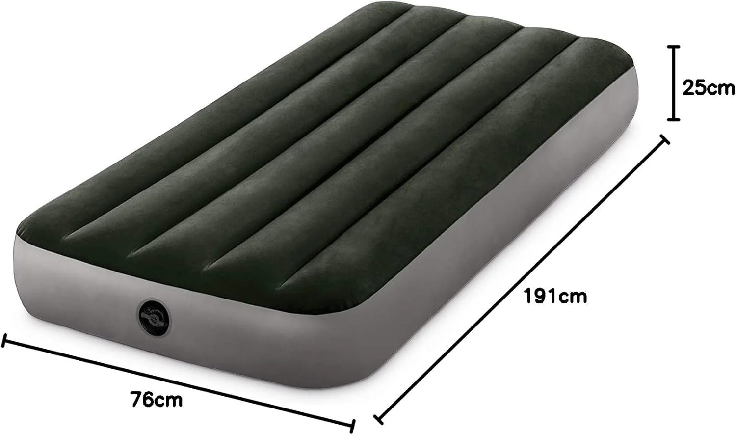 Intex Junior Twin Dura-Beam Prestige Downy Airbed 64106 – Lightweight Inflatable Bed 76x191x25 cm - Image 2