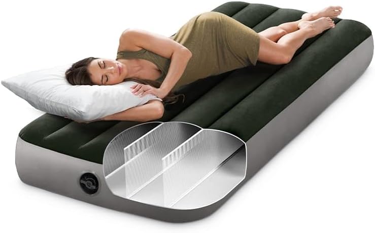 Intex Junior Twin Dura-Beam Prestige Downy Airbed 64106 – Lightweight Inflatable Bed 76x191x25 cm - Image 4